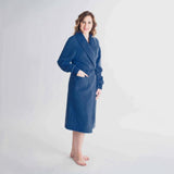 Robe de chambre croisée col chale 7/8 ème Ecossais Rouge (13/57) / M déclassé - MS282