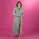 Robe de chambre croisée col châle poignets revers Sahara (10/11) / L déclassé - LN119