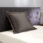 Taie d'oreiller en soie avec volant 19 mommes - Maison de la soie