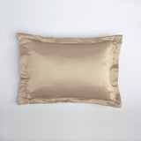 Taie d'oreiller en soie avec volant 19 mommes - Maison de la soie