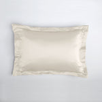 Taie d'oreiller en soie avec volant 19 mommes - Maison de la soie