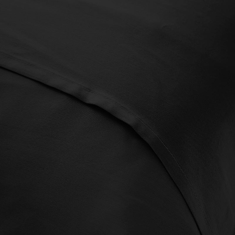 Taie d'oreiller en soie avec volant 19 mommes - Maison de la soie