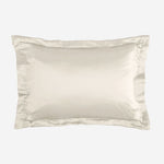 Taie d'oreiller en soie avec volant 19 mommes - Maison de la soie