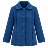 Veste torsades col tricot 100% laine des Pyrénées